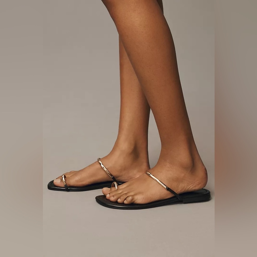 9 Elegant Black and Gold Women's Sandals